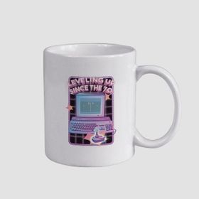 Offo Retro Computer Beyaz 300 ml Bardak Kupa
