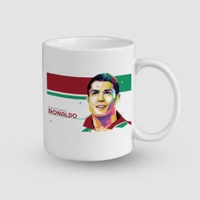 Offo Ronaldo Tasarımlı Beyaz 300 ml Bardak Kupa