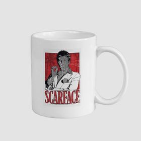 Offo Scarface Al Pacino Tasarımlı Beyaz 300 ml Bardak Kupa