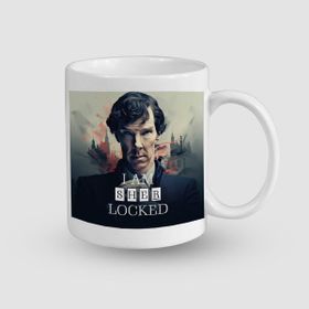 Offo Sherlocked Tasarımlı Beyaz 300 ml Bardak Kupa