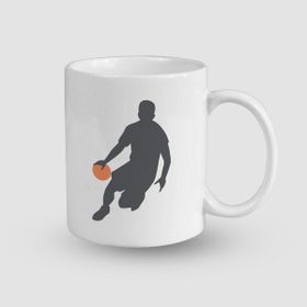 Offo Smaç Basan Basketbolcu Tasarımlı Beyaz 300 ml Bardak Kupa