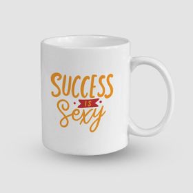 Offo Success Is Sexy Tasarımlı Beyaz 300 ml Bardak Kupa