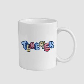 Offo Teacher Yazılı Beyaz 300 ml Bardak Kupa