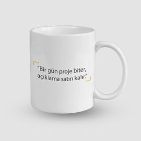 Offo Yazılımcı Açıklama Satırı Tasarımlı Beyaz 300 ml Bardak Kupa