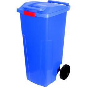 Ofisostim RAL 5022 120 lt Mavi Kilitli Çöp Konteyneri