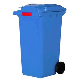 Ofisostim RAL 5022 120 lt Mavi Kilitli Çöp Konteyneri