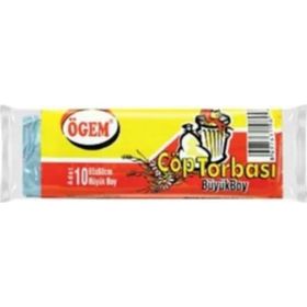 Ögem Büyük Boy Siyah 65 x 80 cm Çöp Torbası (50 adet)
