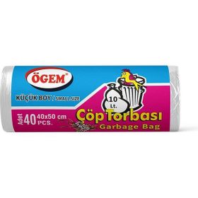 Ögem Küçük Boy Beyaz 40 x 50 cm Çöp Torbası (10 adet)