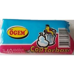 Ögem Küçük Boy Beyaz 40 x 50 cm Çöp Torbası (10 adet)