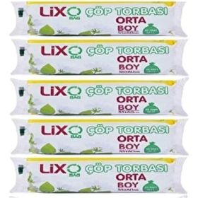 Ögem Orta Boy Mavi 55x60 cm 20'li Çöp Torbası (5 adet)