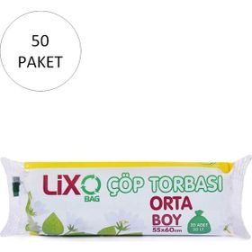 Ögem Orta Boy Mavi 55x60 cm 20'li Çöp Torbası (5 adet)