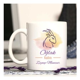Oglak Burcu Porselen Kupa Bardak