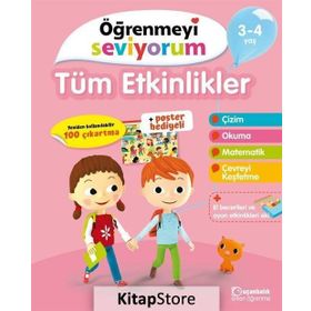 Öğrenmeyi Seviyorum Tüm Etkinlikler 3-4 Yaş Kolektif Uçanbalık Yayınları