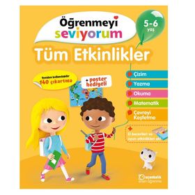 Öğrenmeyi Seviyorum Tüm Etkinlikler 3-4 Yaş - Tudem Yayıncılık