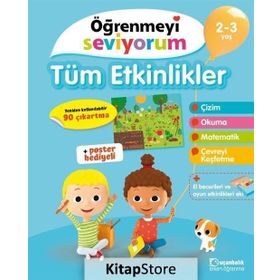 Öğrenmeyi Seviyorum Tüm Etkinlikler 3-4 Yaş - Tudem Yayıncılık