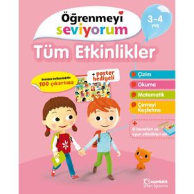 Öğrenmeyi Seviyorum Tüm Etkinlikler 3-4 Yaş - Tudem Yayıncılık