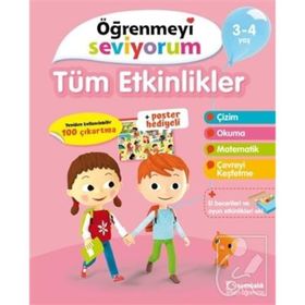 Öğrenmeyi Seviyorum Tüm Etkinlikler 3-4 Yaş - Tudem Yayıncılık