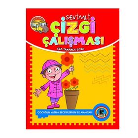 Öğreten Otobüs Sevimli Çizgi Çalışması Kitabı 1 - Karatay