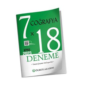 Öğreti Akademi 2023 KPSS Genel Yetenek Genel Kültür 7X18 Coğrafya Deneme