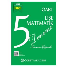 Öğreti Akademi 2023 KPSS ÖABT Lise Matematik 5 Deneme