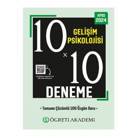 Öğreti Akademi 2024 KPSS Eğitim Bilimleri 10X10 Gelişim Psikolojisi Deneme
