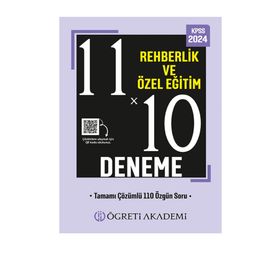 Öğreti Akademi 2024 KPSS Eğitim Bilimleri 11X10 Rehberlik ve Özel Eğitim Deneme
