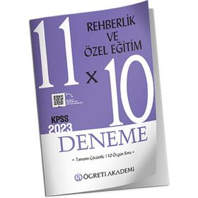 Öğreti Akademi 2024 KPSS Eğitim Bilimleri 11X10 Rehberlik ve Özel Eğitim Deneme