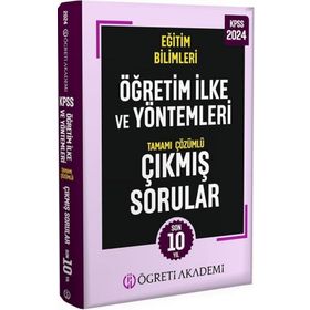 Öğreti Akademi 2024 KPSS Eğitim Bilimleri Öğretim İlke ve Yöntemleri Tamamı Çözümlü Çıkmış Sorular Roman Boy