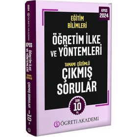Öğreti Akademi 2024 KPSS Eğitim Bilimleri Öğretim İlke ve Yöntemleri Tamamı Çözümlü Çıkmış Sorular Roman Boy