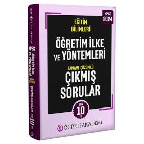 Öğreti Akademi 2024 KPSS Eğitim Bilimleri Öğretim İlke ve Yöntemleri Tamamı Çözümlü Çıkmış Sorular Roman Boy