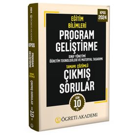 Öğreti Akademi 2024 KPSS Eğitim Bilimleri Program Geliştirme Tamamı Çözümlü Çıkmış Sorular Roman Boy