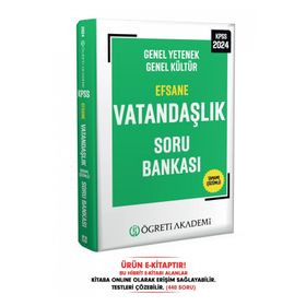 Öğreti Akademi 2024 Kpss Genel Yetenek Genel Kültür Efsane Vatandaşlık Soru Bankası