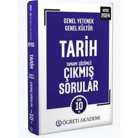 Öğreti Akademi 2024 KPSS Genel Yetenek Genel Kültür Tarih Tamamı Çözümlü Çıkmış Sorular Roman Boy