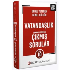 Öğreti Akademi 2024 KPSS Genel Yetenek Genel Kültür Vatandaşlık Tamamı Çözümlü Çıkmış Sorular Roman Boy