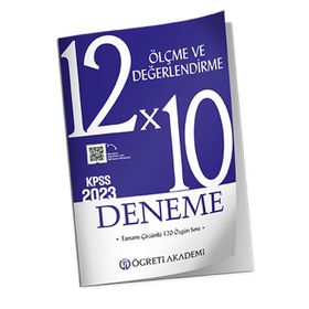 Öğreti Akademi KPSS Eğitim Bilimleri 12X10 Ölçme ve Değerlendirme Deneme