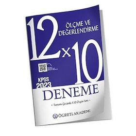 Öğreti Akademi KPSS Eğitim Bilimleri 12X10 Ölçme ve Değerlendirme Deneme