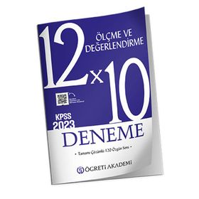 Öğreti Akademi KPSS Eğitim Bilimleri 12X10 Ölçme ve Değerlendirme Deneme