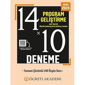 Öğreti Akademi Yayınları 2023 KPSS Program Geliştirme Sınıf Yönetimi Öğretim Teknolojileri ve Materyal Tasarımı 14x10 Deneme