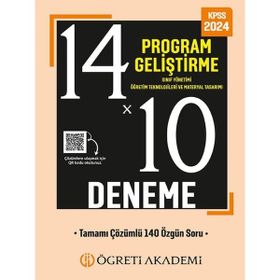 Öğreti Akademi Yayınları 2023 KPSS Program Geliştirme Sınıf Yönetimi Öğretim Teknolojileri ve Materyal Tasarımı 14x10 Deneme