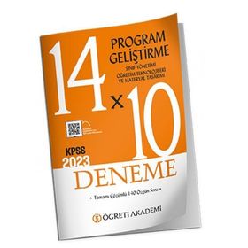 Öğreti Akademi Yayınları 2023 KPSS Program Geliştirme Sınıf Yönetimi Öğretim Teknolojileri ve Materyal Tasarımı 14x10 Deneme