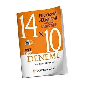 Öğreti Akademi Yayınları 2023 KPSS Program Geliştirme Sınıf Yönetimi Öğretim Teknolojileri ve Materyal Tasarımı 14x10 Deneme