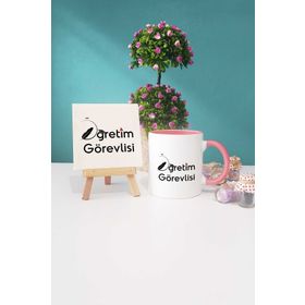 Öğretim Görevlisi Pembe Kupa Bardak