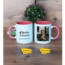 Öğretim Görevlisi Pembe Kupa Bardak