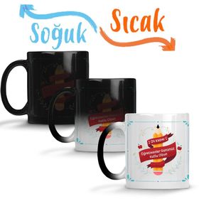 Öğretmenler Günü Hediyesi Öğretmene Sihirli Porselen Kupa