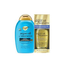 OGX Argan Oil Of Morocco Onarıcı 385 ML Şampuan ve Argan Oil Of Morocco 100 ML Saç Bakım Yağı
