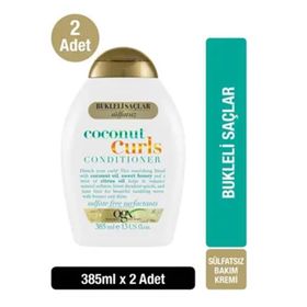 OGX Coconut Curls Bukleli Saçlar 2x385 ML Saç Kremi