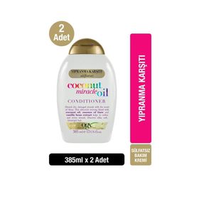 OGX Coconut Miracle Oil 2x385 ML Yıpranma Karşıtı Bakım Kremi