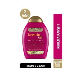 OGX Kırılma Karşıtı Keratin 2x385 ml Saç Kremi