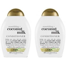OGX Nemlendirici Besleyici Coconut Milk Nourishing Conditioner 2x385 ml Saç Bakım Kremi