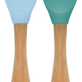 Oioi 1060051 Mineral Blue-Aqua Green Mama Kaşığı+Çatal